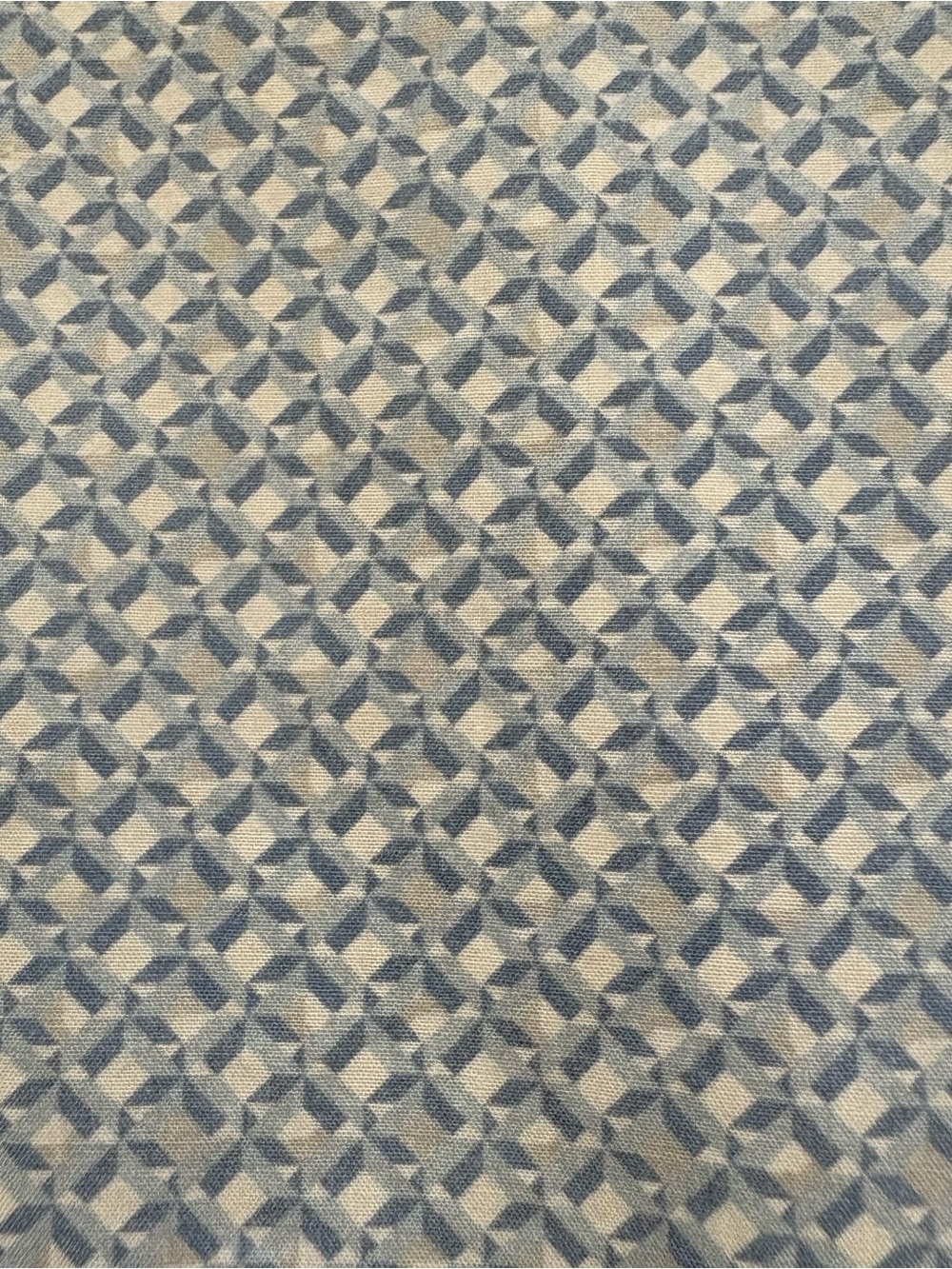 Canali 1934 Men’s XXL Blue Geometric Cotton Luxury Shirt Made Italy tailored - Picture 3 of 16